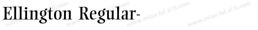 Ellington Regular字体转换
